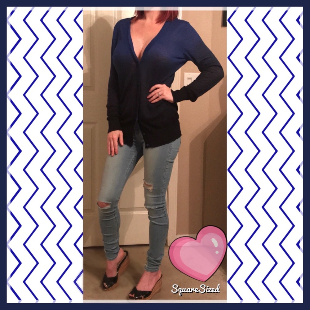 Ann Taylor sheer knit sweater